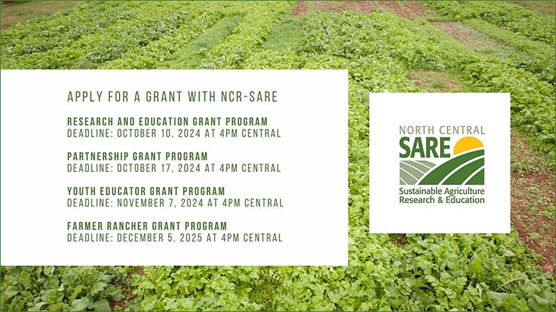 Sustainable Agriculture Grants now available for MI producers 