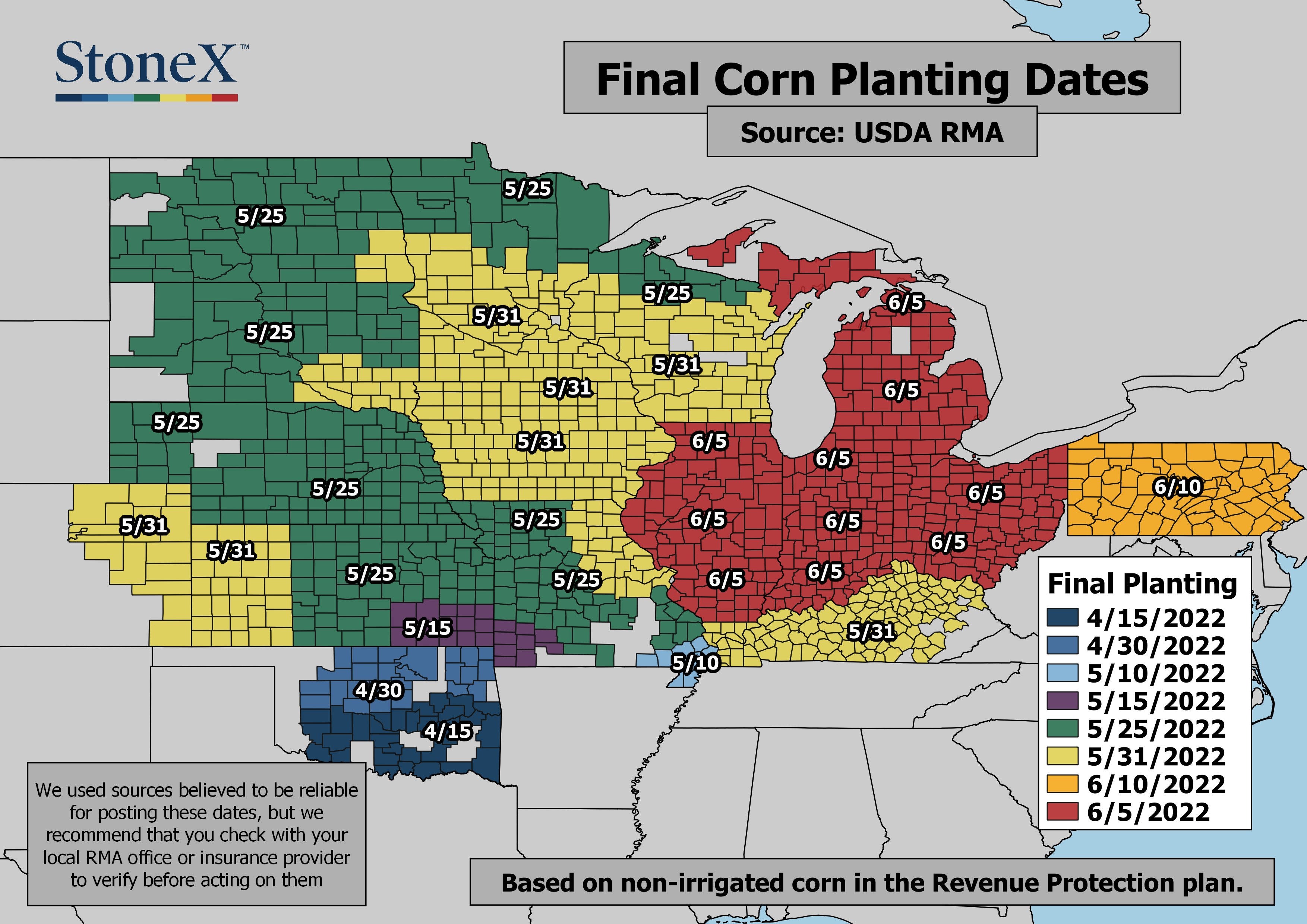 Corn planting dates iowa