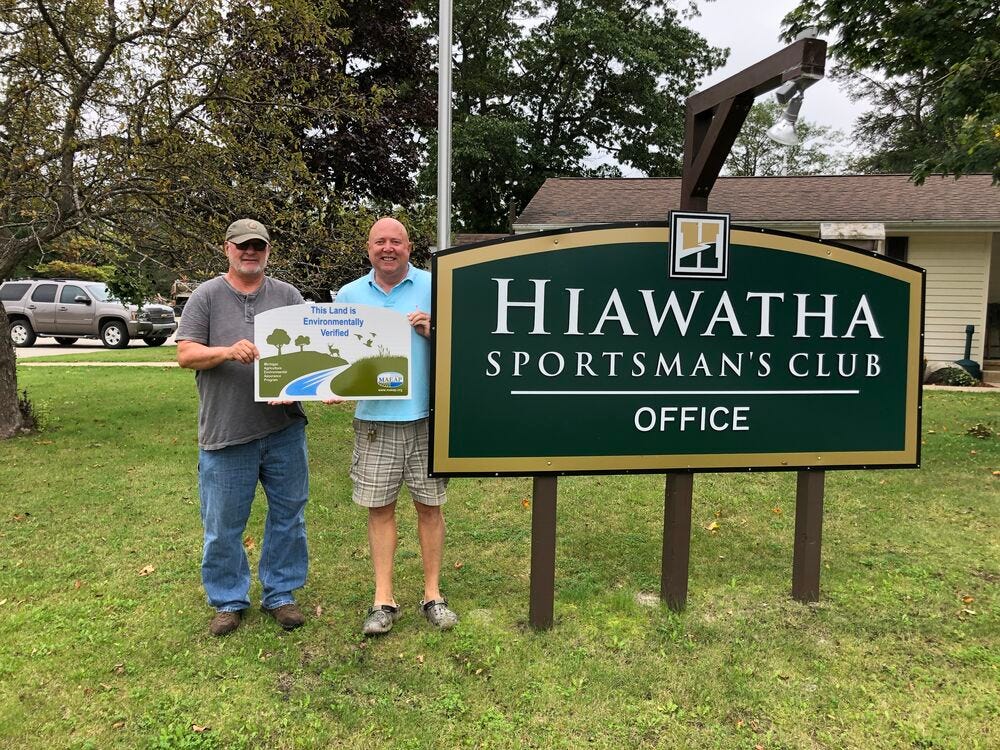 Hiawatha Sportsman’s Club motivated to do more through MAEAP Michigan